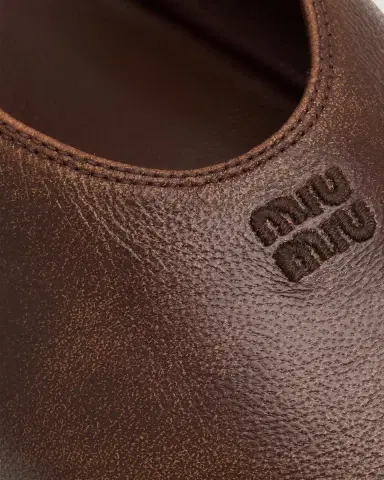 Miu Miu Nappa Leather Mary Jane Buckle Ballerina Flats | Thumbnail 5 Miu Miu Nappa Leather Mary Jane Buckle Ballerina Flats | Thumbnail 5