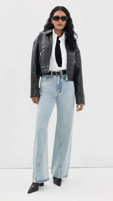 Anine Bing Assan Jacket Black Recycled eather | Thumbnail 5 Anine Bing Assan Jacket Black Recycled eather | Thumbnail 5