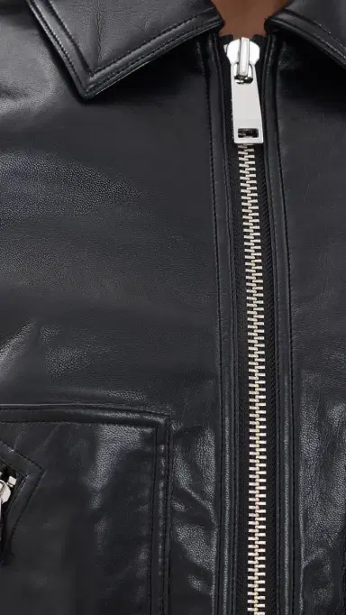 Anine Bing Assan Jacket Black Recycled eather | Thumbnail 6 Anine Bing Assan Jacket Black Recycled eather | Thumbnail 6
