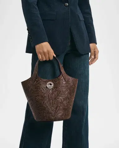 Veronica Beard Anchor Embossed Leather Top-Handle Bag | Thumbnail 2 Veronica Beard Anchor Embossed Leather Top-Handle Bag | Thumbnail 2