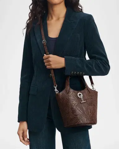 Veronica Beard Anchor Embossed Leather Top-Handle Bag | Thumbnail 5 Veronica Beard Anchor Embossed Leather Top-Handle Bag | Thumbnail 5