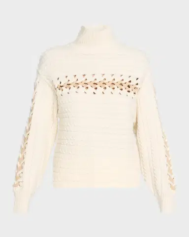 Ramy Brook Nina Wool Threaded-Knit Sweater | Thumbnail 5 Ramy Brook Nina Wool Threaded-Knit Sweater | Thumbnail 5