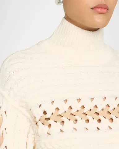 Ramy Brook Nina Wool Threaded-Knit Sweater | Thumbnail 8 Ramy Brook Nina Wool Threaded-Knit Sweater | Thumbnail 8