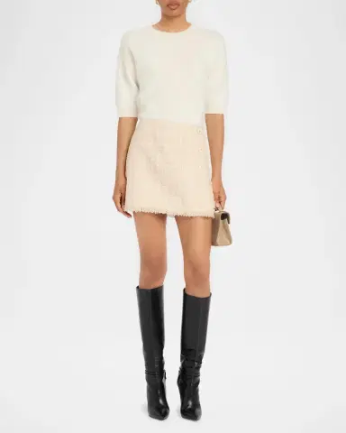 Ramy Brook Tweed Wrap Mini Skirt | Thumbnail 2 Ramy Brook Tweed Wrap Mini Skirt | Thumbnail 2