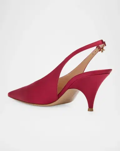 Gianvito Rossi 70mm Sofia Satin Slingback Pumps | Thumbnail 2 Gianvito Rossi 70mm Sofia Satin Slingback Pumps | Thumbnail 2