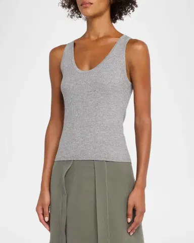 Brunello Cucinelli Sparkle Rib Knit Tank Top | Thumbnail 4 Brunello Cucinelli Sparkle Rib Knit Tank Top | Thumbnail 4
