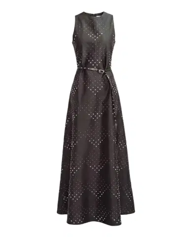 LOVEBIRDS Bennet Diamond-Patterned A-Line Maxi Dress | Thumbnail 1 LOVEBIRDS Bennet Diamond-Patterned A-Line Maxi Dress | Thumbnail 1