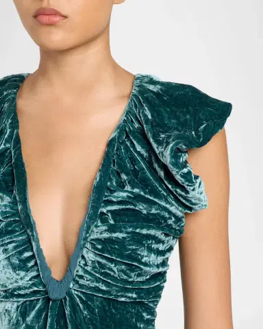 Ulla Johnson Astra Velvet V-Neck Dress | Thumbnail 5 Ulla Johnson Astra Velvet V-Neck Dress | Thumbnail 5