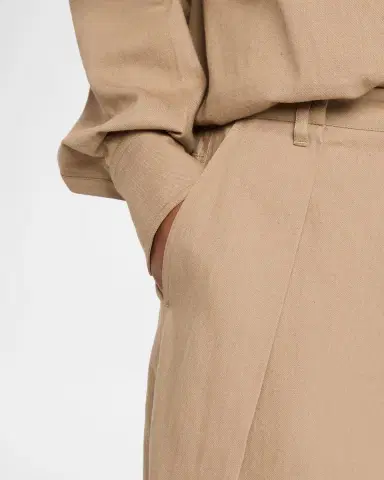 Brunello Cucinelli Sparkle Twill Wide-Leg Pants | Thumbnail 5 Brunello Cucinelli Sparkle Twill Wide-Leg Pants | Thumbnail 5