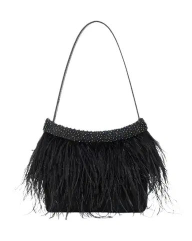 Staud Winslow Beaded Feather Top-Handle Bag | Thumbnail 1 Staud Winslow Beaded Feather Top-Handle Bag | Thumbnail 1