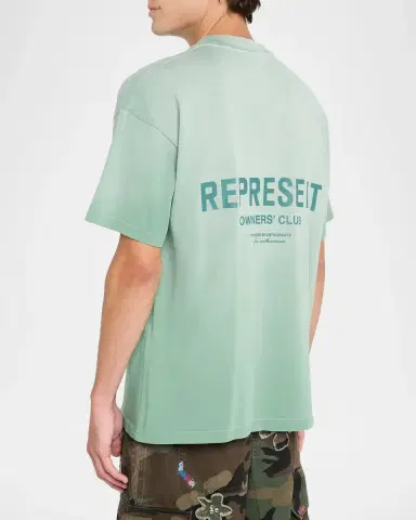 Represent Men's Owners Club Logo Cotton T-Shirt | Thumbnail 3 Represent Men's Owners Club Logo Cotton T-Shirt | Thumbnail 3