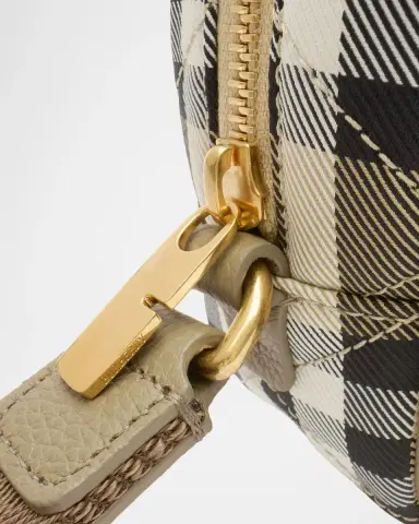 Burberry Horseshoe Quilted Check Wristlet Pouch Bag | Thumbnail 3 Burberry Horseshoe Quilted Check Wristlet Pouch Bag | Thumbnail 3