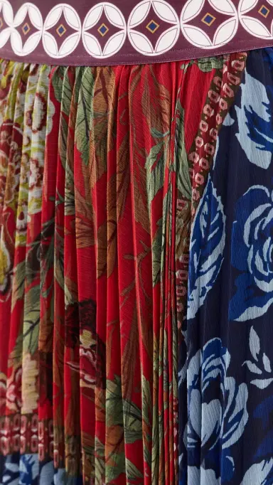Alice + Olivia Katz Handkerchief Hem Midi Skirt Off The Grid Lg | Thumbnail 6 Alice + Olivia Katz Handkerchief Hem Midi Skirt Off The Grid Lg | Thumbnail 6