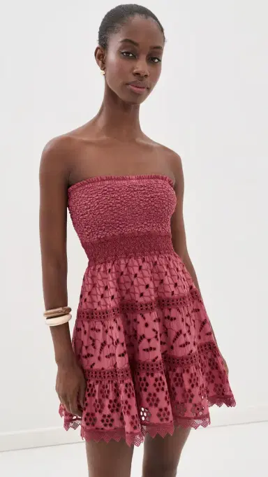 TEMPTATION POSITANO Albegna Dress Burgundy S | Thumbnail 2 TEMPTATION POSITANO Albegna Dress Burgundy S | Thumbnail 2