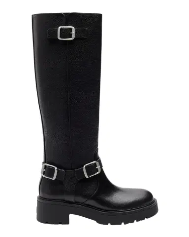 Stuart Weitzman Ren Moto Leather Knee-High Boots | Thumbnail 3 Stuart Weitzman Ren Moto Leather Knee-High Boots | Thumbnail 3