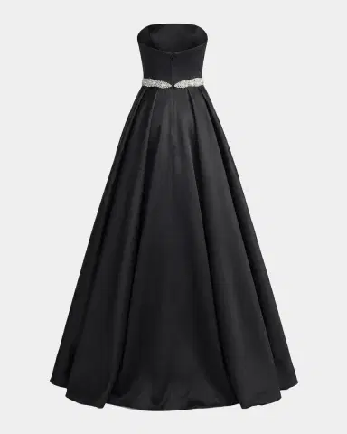 Mac Duggal Evening Strapless Satin Gown | Thumbnail 5 Mac Duggal Evening Strapless Satin Gown | Thumbnail 5