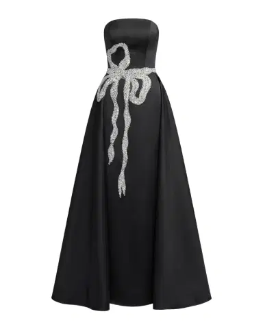 Mac Duggal Evening Strapless Satin Gown | Thumbnail 1 Mac Duggal Evening Strapless Satin Gown | Thumbnail 1