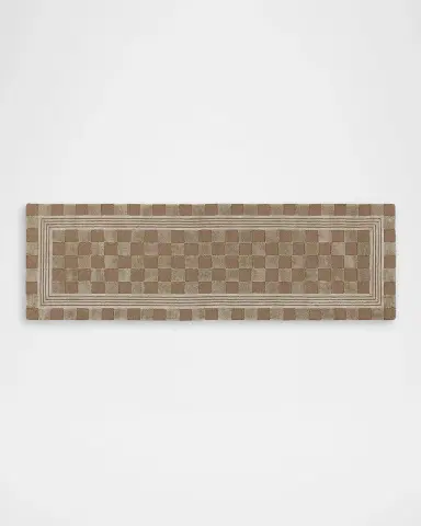 MacKenzie-Childs Mocha Tonal Check Runner, 3 ' x 8 ' | Thumbnail 2 MacKenzie-Childs Mocha Tonal Check Runner, 3 ' x 8 ' | Thumbnail 2