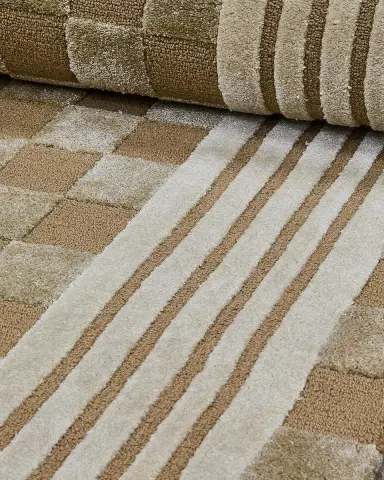 MacKenzie-Childs Mocha Tonal Check Runner, 3 ' x 8 ' | Thumbnail 3 MacKenzie-Childs Mocha Tonal Check Runner, 3 ' x 8 ' | Thumbnail 3