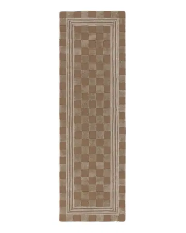 MacKenzie-Childs Mocha Tonal Check Runner, 3 ' x 8 ' | Thumbnail 1 MacKenzie-Childs Mocha Tonal Check Runner, 3 ' x 8 ' | Thumbnail 1