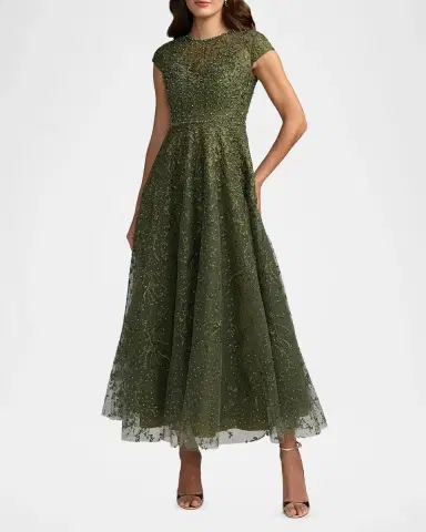 Mac Duggal Embellished Jewel Neck A-Line Cocktail Dress | Thumbnail 2 Mac Duggal Embellished Jewel Neck A-Line Cocktail Dress | Thumbnail 2