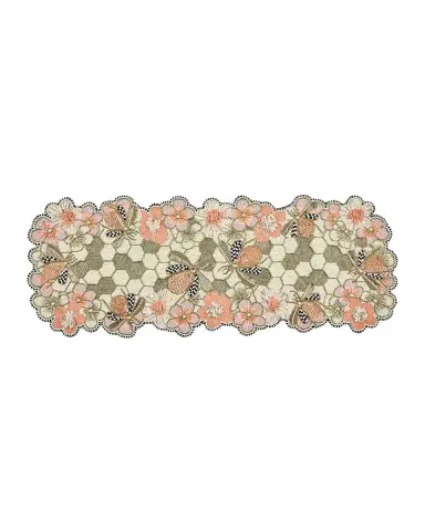 MacKenzie-Childs Cherry Blossom Bee Beaded Table Runner | Thumbnail 3 MacKenzie-Childs Cherry Blossom Bee Beaded Table Runner | Thumbnail 3
