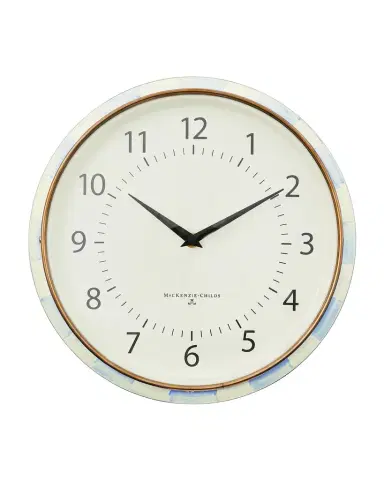 MacKenzie-Childs Sky Check School Clock | Thumbnail 1 MacKenzie-Childs Sky Check School Clock | Thumbnail 1