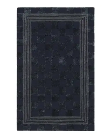MacKenzie-Childs Indigo Blue Tonal Check Rug, 3 ' x 5 ' | Thumbnail 1 MacKenzie-Childs Indigo Blue Tonal Check Rug, 3 ' x 5 ' | Thumbnail 1