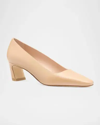Stuart Weitzman Stassi 50MM Leather Pumps | Thumbnail 2 Stuart Weitzman Stassi 50MM Leather Pumps | Thumbnail 2