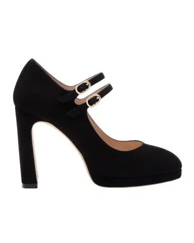 Stuart Weitzman 100mm Babette Suede Platform Mary Janes | Thumbnail 3 Stuart Weitzman 100mm Babette Suede Platform Mary Janes | Thumbnail 3