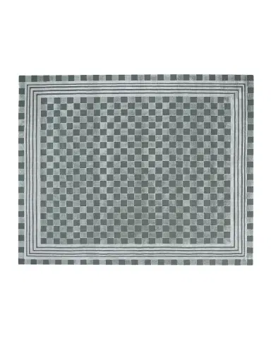 MacKenzie-Childs Sage Green Tonal Check Rug, 8 ' x 10 ' | Thumbnail 3 MacKenzie-Childs Sage Green Tonal Check Rug, 8 ' x 10 ' | Thumbnail 3