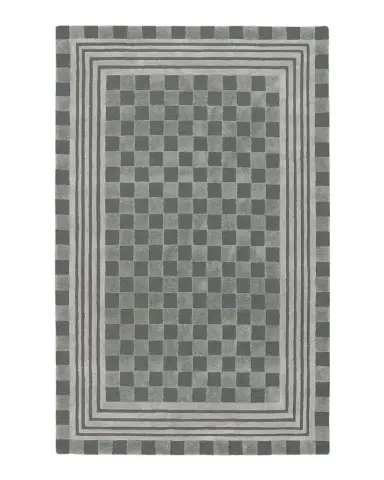 MacKenzie-Childs Sage Green Tonal Check Rug, 5 ' x 8 ' | Thumbnail 1 MacKenzie-Childs Sage Green Tonal Check Rug, 5 ' x 8 ' | Thumbnail 1