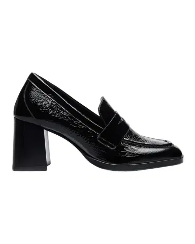 Stuart Weitzman 70mm Vera Crinkled Patent Leather Penny Loafer Pumps | Thumbnail 3 Stuart Weitzman 70mm Vera Crinkled Patent Leather Penny Loafer Pumps | Thumbnail 3