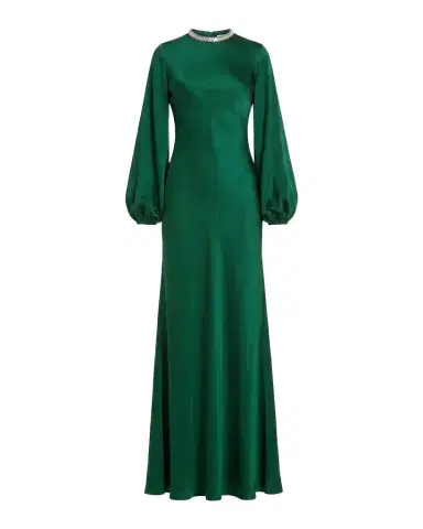 Mac Duggal Ieena Satin Sheath Gown | Thumbnail 1 Mac Duggal Ieena Satin Sheath Gown | Thumbnail 1