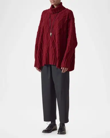 Eskandar Roll Neck Sweater - Mid Plus Length | Thumbnail 2 Eskandar Roll Neck Sweater - Mid Plus Length | Thumbnail 2