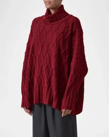 Eskandar Roll Neck Sweater - Mid Plus Length | Thumbnail 4 Eskandar Roll Neck Sweater - Mid Plus Length | Thumbnail 4