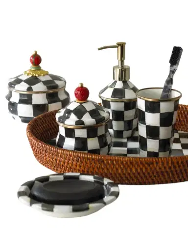 MacKenzie-Childs Courtly Check Tumbler | Thumbnail 1 MacKenzie-Childs Courtly Check Tumbler | Thumbnail 1