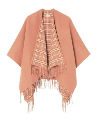 Burberry Reversible Check Wool Cape | Thumbnail 1 Burberry Reversible Check Wool Cape | Thumbnail 1