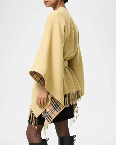 Burberry Tay Wool Cape | Thumbnail 3 Burberry Tay Wool Cape | Thumbnail 3