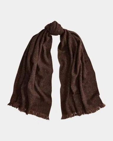 Ralph Lauren Collection Textured Tweed Knit Scarf | Thumbnail 4 Ralph Lauren Collection Textured Tweed Knit Scarf | Thumbnail 4