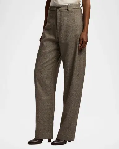 Ralph Lauren Collection Leandre Wool Barrel-Leg Pants | Thumbnail 6 Ralph Lauren Collection Leandre Wool Barrel-Leg Pants | Thumbnail 6