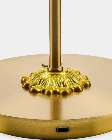 MacKenzie-Childs Mocha Check Rechargeable Dome Table Lamp | Thumbnail 2 MacKenzie-Childs Mocha Check Rechargeable Dome Table Lamp | Thumbnail 2