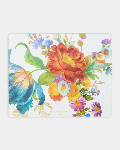 MacKenzie-Childs Flower Market 2-Piece Glass Cutting Board Set | Thumbnail 3 MacKenzie-Childs Flower Market 2-Piece Glass Cutting Board Set | Thumbnail 3