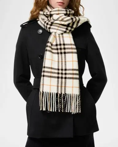 Burberry Sparkle Check Cashmere Scarf | Thumbnail 2 Burberry Sparkle Check Cashmere Scarf | Thumbnail 2