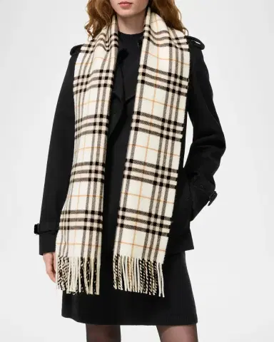 Burberry Sparkle Check Cashmere Scarf | Thumbnail 3 Burberry Sparkle Check Cashmere Scarf | Thumbnail 3
