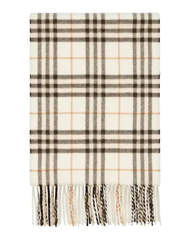 Sparkle Check Cashmere Scarf Sparkle Check Cashmere Scarf