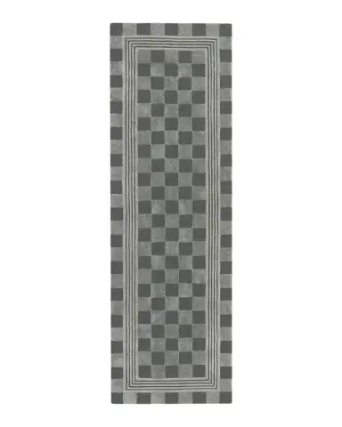MacKenzie-Childs Sage Green Tonal Check Runner, 3 ' x 8 ' | Thumbnail 1 MacKenzie-Childs Sage Green Tonal Check Runner, 3 ' x 8 ' | Thumbnail 1