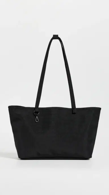 BAGGU Medium Nylon Reversible Tote Black Mix One Size | Thumbnail 2 BAGGU Medium Nylon Reversible Tote Black Mix One Size | Thumbnail 2