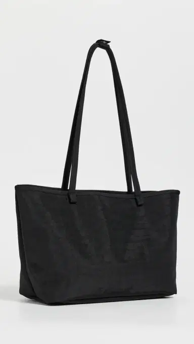 BAGGU Medium Nylon Reversible Tote Black Mix One Size | Thumbnail 4 BAGGU Medium Nylon Reversible Tote Black Mix One Size | Thumbnail 4