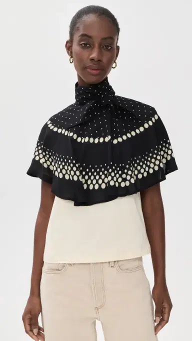 Sea Elly Polka Print Cape T-Shirt Multi | Thumbnail 2 Sea Elly Polka Print Cape T-Shirt Multi | Thumbnail 2